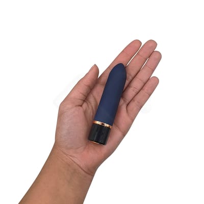 Cápsula Vibratória Recarregável com 10 Modos de Vibração - Topo Toys Lipstick | 7,4 x 2,2 cm