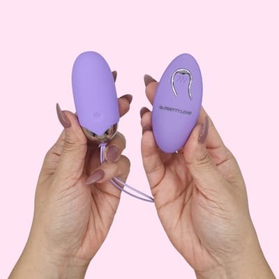Cápsula Vibratória Recarregável com 12 Modos de Vibração e Controle sem Fio - Pretty Love Berger | 7,2 x 3,4 cm | Disponível em 2 Cores