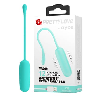 Cápsula Vibratória Recarregável em Silicone com 12 Modos de Vibração e Função Memória - Pretty Love Joyce | Disponível em 3 Cores