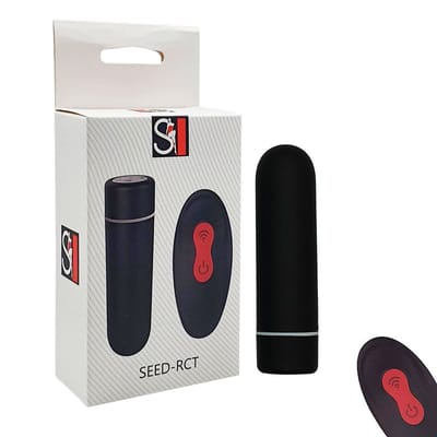 Cápsula Vibratória em Silicone, 9 Modos de Vibração, Controle Remoto Sem Fio e Recarregável - SI Seed-RCT | Disponível em 4 Cores