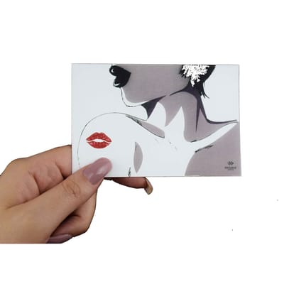 Cartão de Presente Boca Sensual - Exclusiva | 12 x 8 cm
