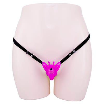 Cinta Ajustável com Estimulador Clitoriano em Forma de Borboleta e Bullet com 10 Modos de Vibração - Pretty Love Sloane | 7 x 2,1 cm