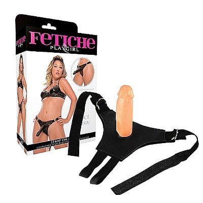 Cinta Avulsa Para Pênis Realístico com Regulagem - Strap On Adapt