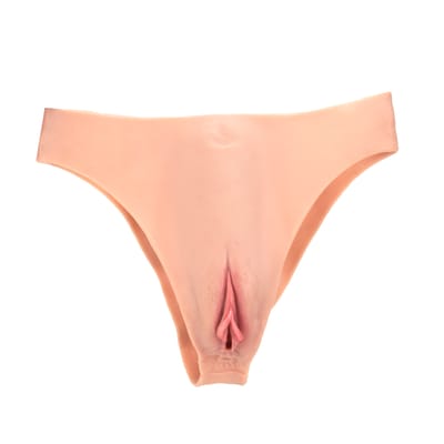 Cinta no Formato de Calcinha com Vagina Penetrável em Silicone, Realística, Texturizada e Resistente à Água - SI | 18 x 3 cm