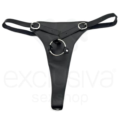 Cinta Peniana Avulsa com Anel para Pênis Realístico - Fetiche PlayGirl Strap On Ring