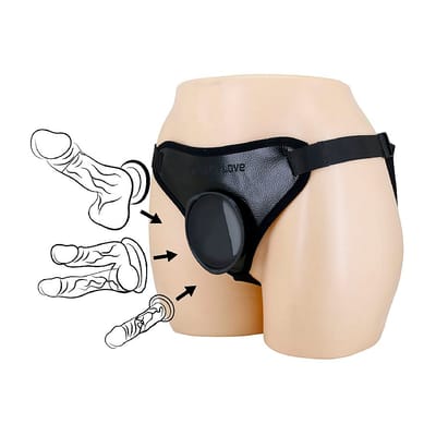 Cinta Peniana com Base para Penetradores de Ventosa - Pretty Love Harness Briefs Caludio I | Tamanho Único