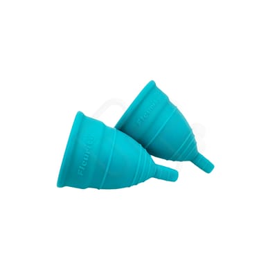 Coletor Menstrual Mini Reutilizável com 2 Unidades - Fleurity - 5,6 x 4 cm