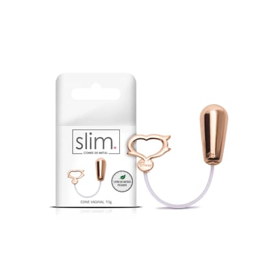 Cone Vaginal em Metal para Pompoarismo com Alça que Possui um Berloque - Sexy Fantasy Slim | Disponível em 5 Pesos Diferentes
