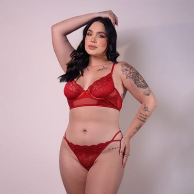 Conjunto Cropped com Aro de Sustentação - Exclusiva Lingerie | Disponível em 4 Cores e 2 Tamanhos Plus Size