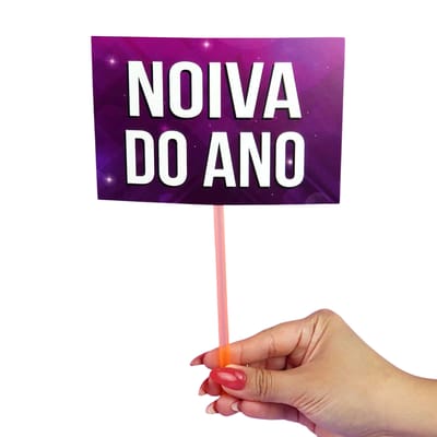 Conjunto de Plaquinhas para Despedida de Solteira - FestaChic | 10 Unidades