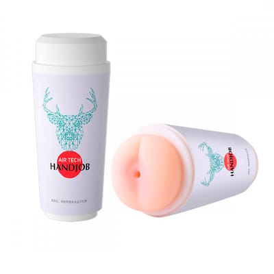 Copo Masturbador com Ânus em TPE e Textura Interna - Lilo Air Tech Handjob | 16 x 6,9 cm