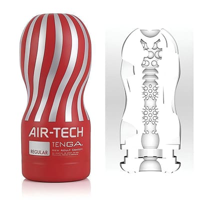 Copo Masturbador com Textura Interna Anelar - Tenga Air Cup VC Regular