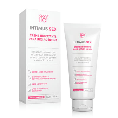 Creme Hidratante Vegano Para Região Íntima - Sexy Hot Intimus Sex | 120 ml