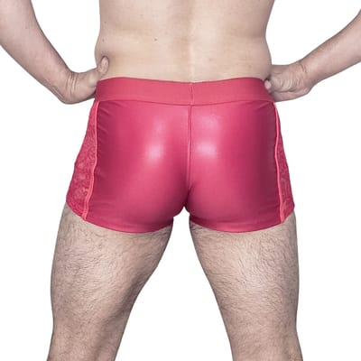Cueca Boxer em Cirrê com Recorte em Renda na Lateral - Exclusiva Lingerie | Tamanho Único