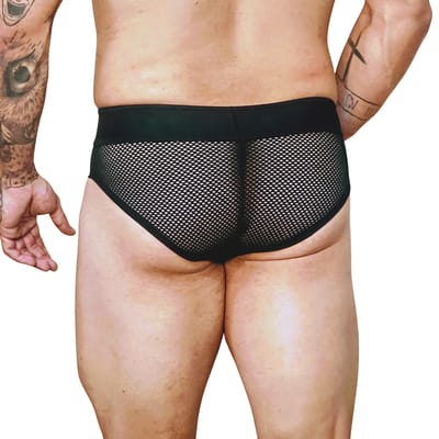 Cueca Slip em Arrastão - Exclusiva Lingerie | Tamanho Único | Disponível em 2 Cores