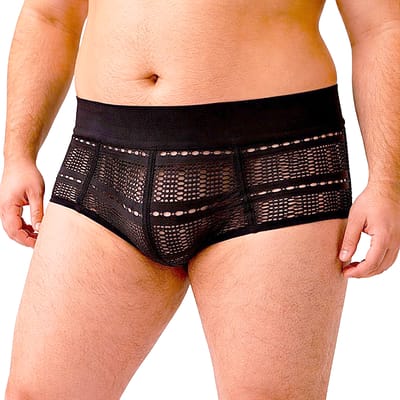 Cueca Sungão em Arrastão - Exclusiva Lingerie | Tamanho Plus Size