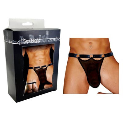 Cueca Tanga em Tule Transparente com 3 Aros - InNamorata Sex Night | Tamanho Único