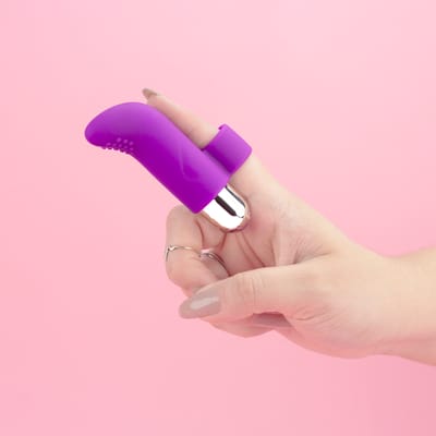 Dedeira Estimuladora de Clitóris e Ponto G em Silicone Com 10 Modos de Vibração - Exclusiva Line