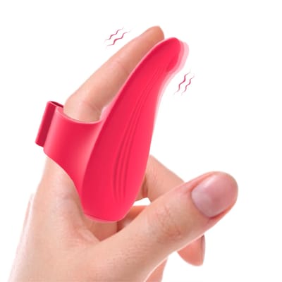 Dedeira Estimuladora de Clitóris e Ponto G em Silicone com Vibração - Magic | 6,8 x 3 cm | Disponível em 2 Cores