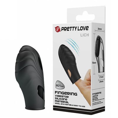 Dedeira Estimuladora de Clítoris em Silicone com Vibração - Pretty Love Lich | 6,5 x 2 cm