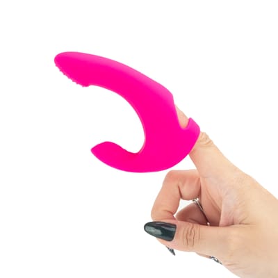 Dedeira Estimuladora de Ponto G e Clitóris com Cerdas Estimuladoras, 9 Modos de Vibração e Recarregável - S-hande Finger-Gun | Disponível em 2 Cores