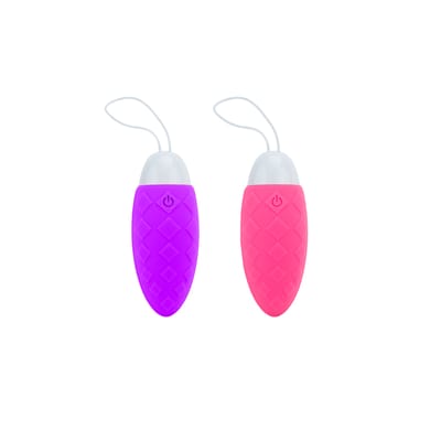 Cápsula Vibratória em Silicone Atóxico com 10 Modos de Vibração e Carregamento via USB - Man Nuo Dini Vibrating Egg | 8 x 3,2 cm | Disponível em 2 Cores