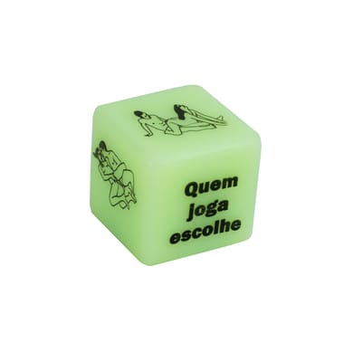 Jogo do Prazer com 1 Dado que Brilha no Escuro - Diversão Ao Cubo
