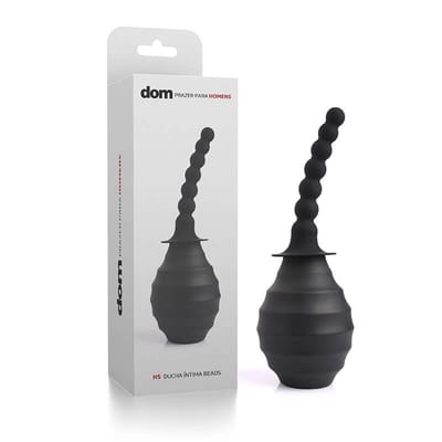 Dom H5 - Ducha Íntima Higiênica Anal Beads com Aplicador Escalonado - 26 x 8,7 cm