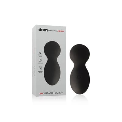 Vibrador Estimulador em Silicone Soft Touch com 10 Modos de Vibração Recarregável - Dom V8 Vibrador Big Boy | 9 x 3,5 cm