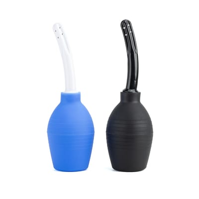 Ducha Higiênica Unissex para o Uso Anal em PVC e Aplicador com Jatos Laterais - 310 ml | Disponível em 2 Cores