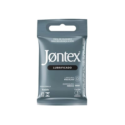 Preservativo Lubrificado - 52 mm - Jontex | 3 Unidades