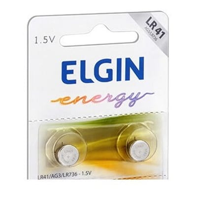 Elgin Energy - Bateria Alcalina LR 41 (1,5V) - 2 unidades
