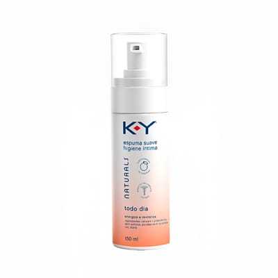 Espuma de Higiene Íntima Suave com Óleo de Tangerina - K-Y Naturals Todo Dia | 150 ml