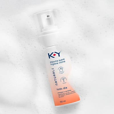 Espuma de Higiene Íntima Suave com Óleo de Tangerina - K-Y Naturals Todo Dia | 150 ml
