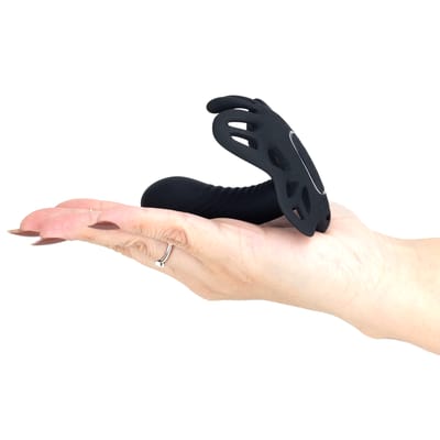 Estimulador Clitoriano em Forma de Borboleta com Mini Pênis, 12 Modos de Vibração e Controle Remoto sem Fio - Pretty Love | Disponível em 2 Cores