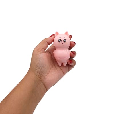 Estimulador Clitoriano em Formato de Gatinho, Língua com 10 Movimentos e Carregamento via Cabo USB - Maig Funny Cat | 7,8 x 4,1 cm