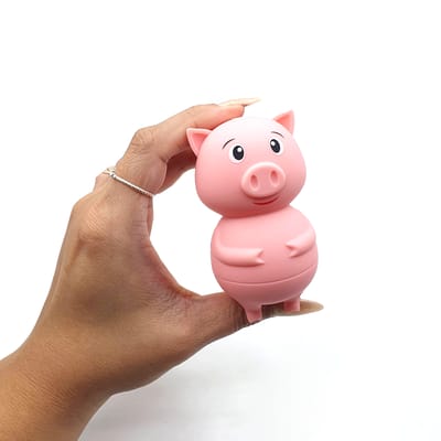 Estimulador Clitoriano em Formato de Porquinho com 10 Modos de Pulsação e Recarregável - Piggy Rabicó | 9,2 x 4,6 cm