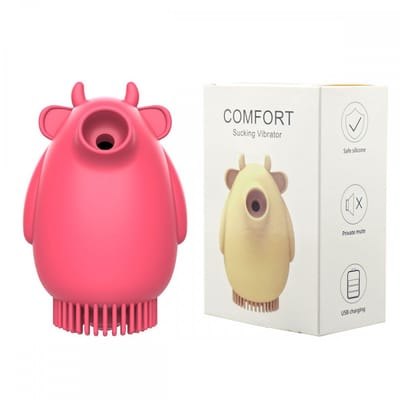 Estimulador Clitoriano Recarregável Via Cabo USB com 10 Modos de Pulsação e 10 Tipos de Vibração - Comfort | 9 x 5,5 cm | Disponível em 2 Cores