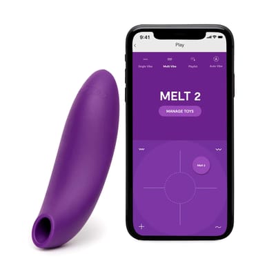 Estimulador Clitoriano em Silicone Macio com Tecnologia Pleasure Air, Smart Silence e Aplicativo Interativo - We-Vibe Melt 2