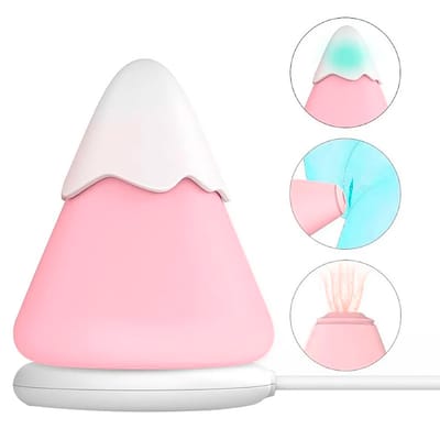 Estimulador de Clitóris com 7 Modos de Pulsação, Luzes de LED e Base Recarregável - S-Hande Snow Moutain | Disponível em 2 Cores