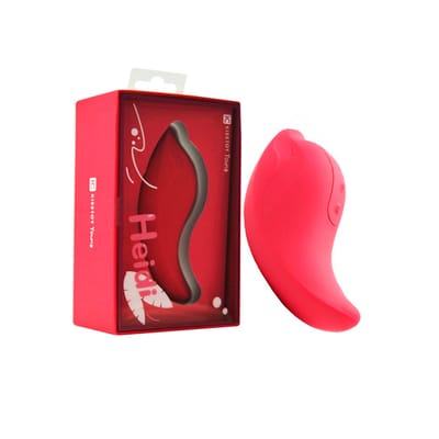 Estimulador de Clítoris Feito em Silicone com Formato de Golfinho Recarregável - Kisstoy Young Heidi | 10,6 x 3,9 cm