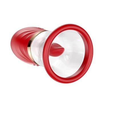 Estimulador de Clitóris em Formato de Língua com 6 Modos de Vibração e Sucção, Recarregável - Realov Adoramor Magic Tongue Pleasure