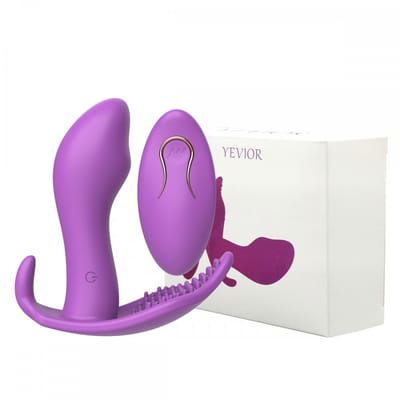 Vibrador Estimulador de Clitóris e Ponto G Recarregável com 10 Modos de Vibrações e Controle Remoto Sem Fio - Yevior | Disponível em 2 Cores