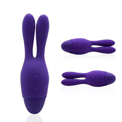 Estimulador de Clítoris com Orelhas  em Silicone, 10 Modos de Vibração e Recarregável - Aphrodisia Indulgence Dream Bunny | Disponível em 3 Cores