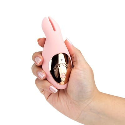 Estimulador de Clitóris em Silicone com 10 Modos de Vibração, 3 Níveis de Intensidade e Recarregável via USB - Slimline Bunny Love | Disponível em 3 Cores