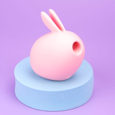 Estimulador de Clitóris em Silicone com Formato de Coelho, Recarregável via USB, 10 Modos de Pulsação e Vibração - Honey Boc