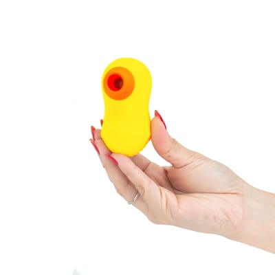 Estimulador de Clitóris em Silicone no Formato de Patinho com 7 Modos de Pulsação e Recarregável - Dibe Cutie Baby Soft Sucking | 8,6 x 4,5 cm