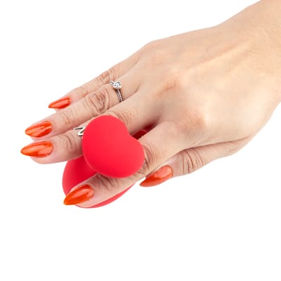 Estimulador de Clitóris com Suporte em Formato de Coração, 10 Modos de Pulsação e Recarregável - Loving Heart Bump Orgasm | 6,6 x 3,8 cm