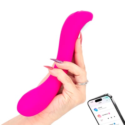 Estimulador de Ponto G em Silicone Soft Touch com 7 Modos de Pulsação, Aplicativo Interativo e Recarregável - Lovense Osci 2 | 12 x 3,9 cm