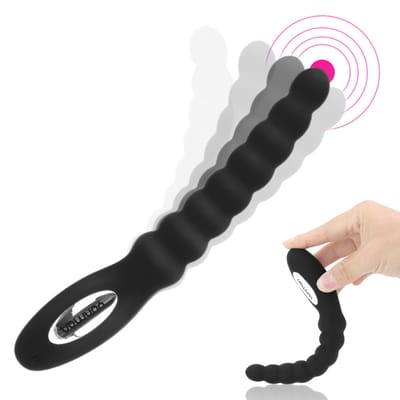 Estimulador de Próstata Escalonado Recarregável em Silicone de Toque Suave e 10 Modos de Vibrações - Yunman | 13 x 2,7 cm